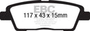 EBC 10-11 Hyundai Genesis 3.8 Yellowstuff Rear Brake Pads