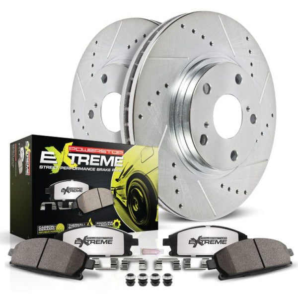 Power Stop 15-19 Dodge Challenger Front Z26 Street Warrior Brake Kit