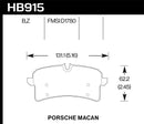 Hawk 16-18 Porsche Macan HPS 5.0 Street Rear Brake Pads