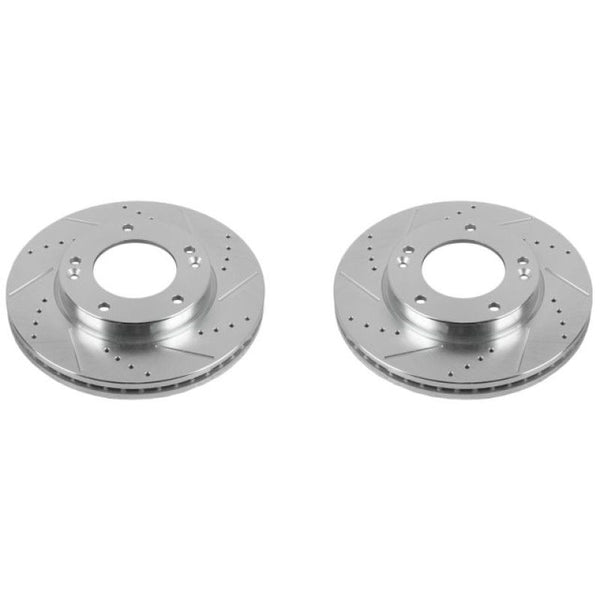 Power Stop 07-09 Kia Sorento Front Evolution Drilled & Slotted Rotors - Pair