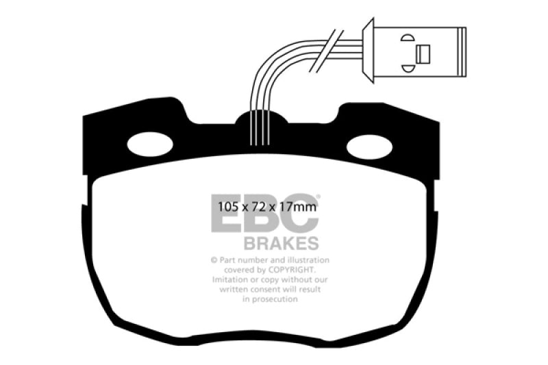 EBC 95-96 Land Rover Discovery (Series 1) 3.9 Ultimax2 Front Brake Pads