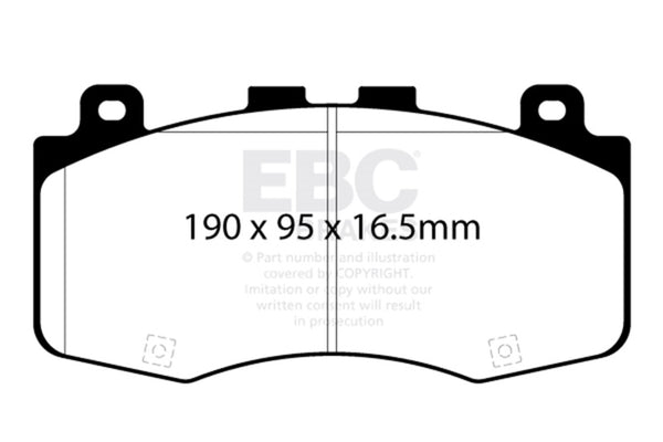 EBC 2018+ Jeep Grand Cherokee Trackhawk Yellowstuff Front Brake Pads