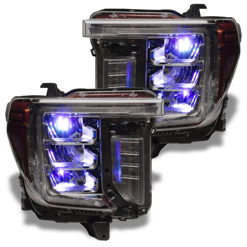 Oracle 19-21 Silverado/Sierra 1500 RGB Demon Eye Headlight Upgrade Kit - ColorSHIFT w/o Controller