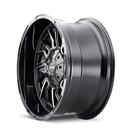 Mayhem 8111 Flywheel 20x9 / 6x135 BP / 18mm Offset / 106mm Hub Black w/ Milled Spokes Wheel