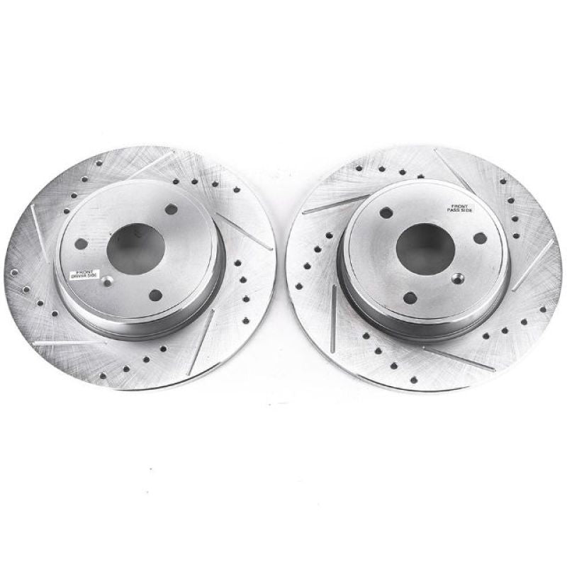 Power Stop 08-16 Smart Fortwo Front Evolution Drilled & Slotted Rotors - Pair