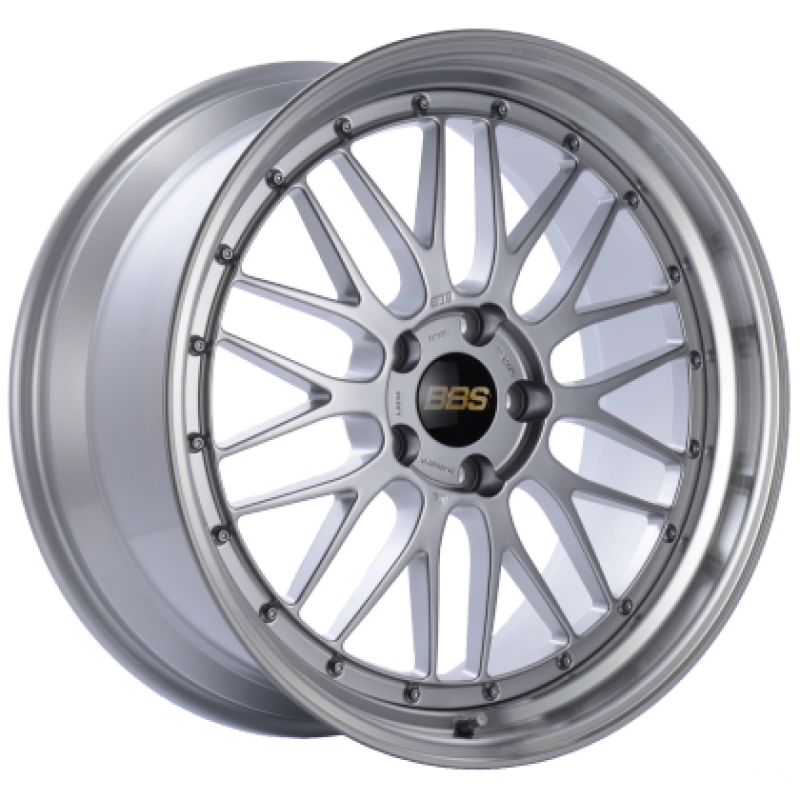 BBS LM 19x9.5 5x120 ET22 Diamond Silver Center / Diamond Cut Lip Wheel PFS/Clip Required