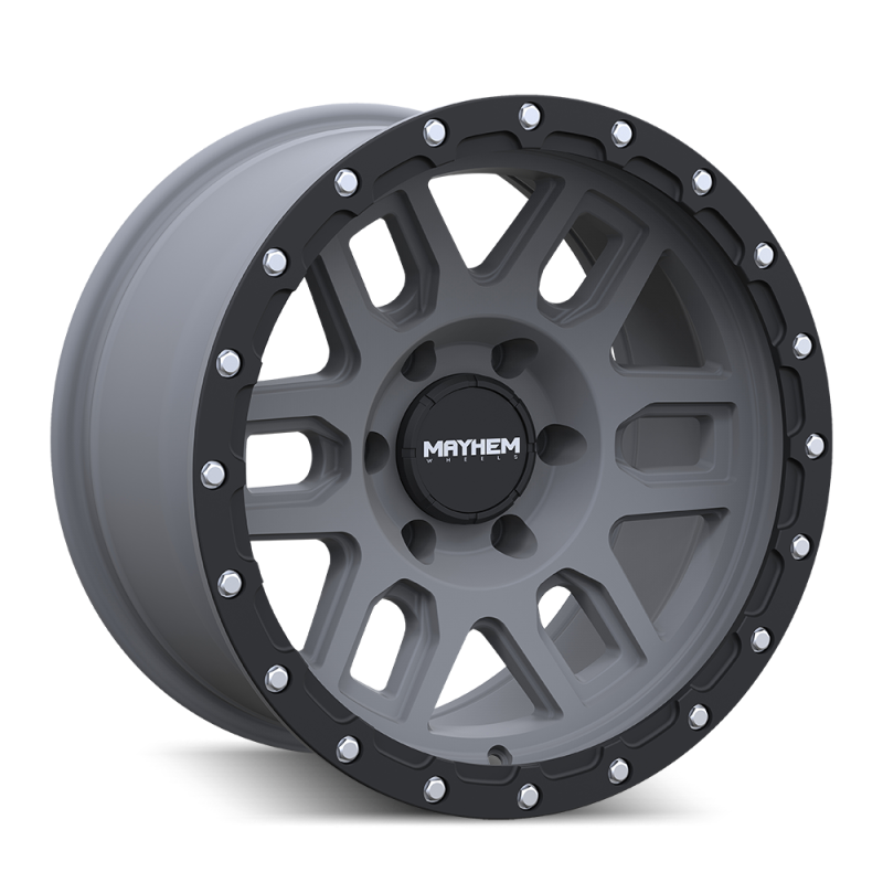 Mayhem 8304 Delta 20x9 / 5x139.7 BP / 0mm Offset / 108.1mm Hub Matte Gunmetal- Matte Black Lip Wheel