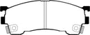EBC 93-97 Ford Probe 2.0 16v Redstuff Front Brake Pads