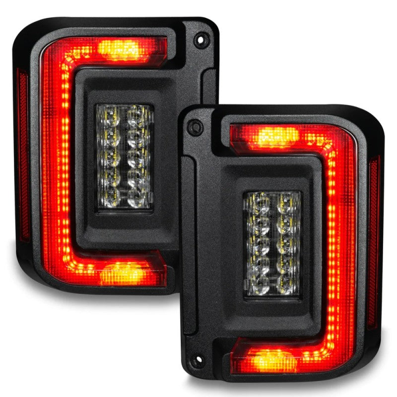 Oracle 07-17 Jeep Wrangler JK Flush Mount LED Tail Lights - Tinted