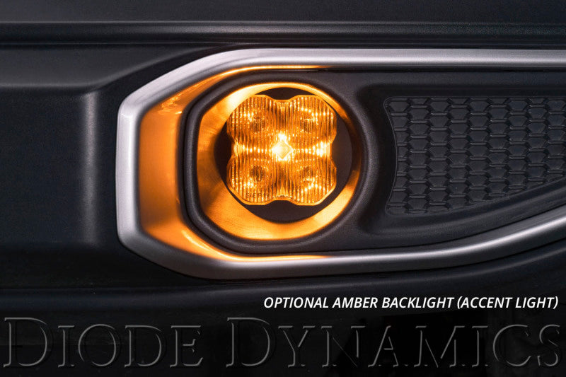 Diode Dynamics SS3 Ram Vertical LED Fog Light Kit Pro - Yellow SAE Fog