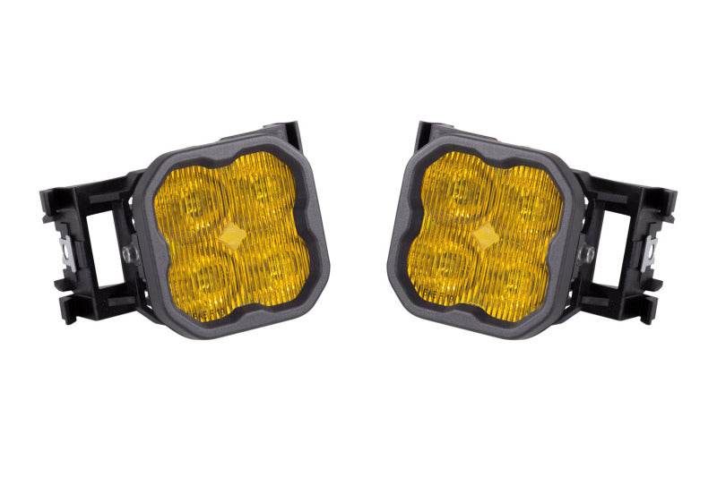 Diode Dynamics SS3 LED Pod Max Type X Kit - Yellow SAE Fog