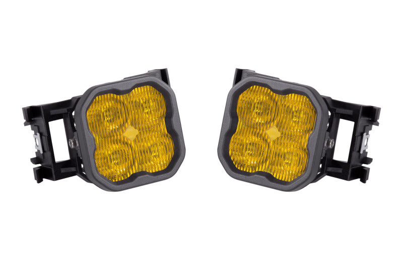 Diode Dynamics SS3 Type X LED Fog Light Kit - Yellow SAE Fog Pro