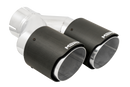 MBRP 3in ID / Dual 4in OD Out Staggered L 9.37in / R 9.87in Dual Wall Carbon Fiber Univ Exhaust Tip