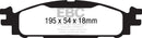 EBC 11+ Ford Explorer 2.0 Turbo 2WD Ultimax2 Front Brake Pads