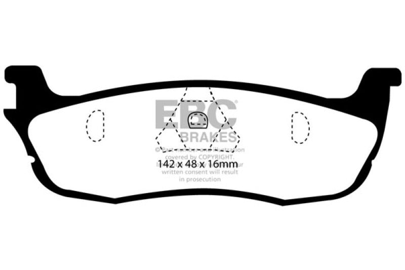 EBC 97-99 Ford Expedition 4.6 2WD Yellowstuff Rear Brake Pads