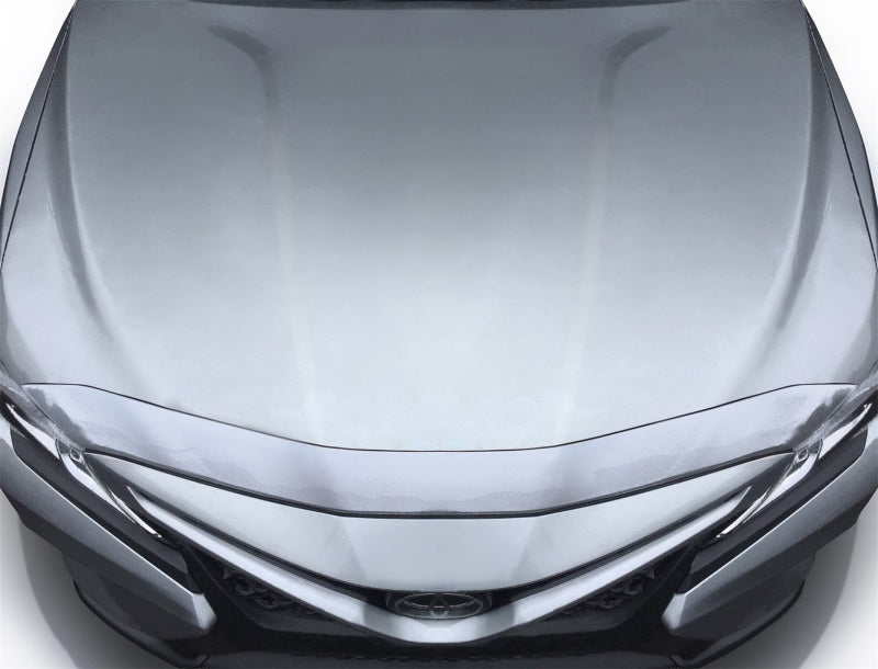 AVS 18-20 Toyota Camry Aeroskin Low Profile Hood Shield - Chrome