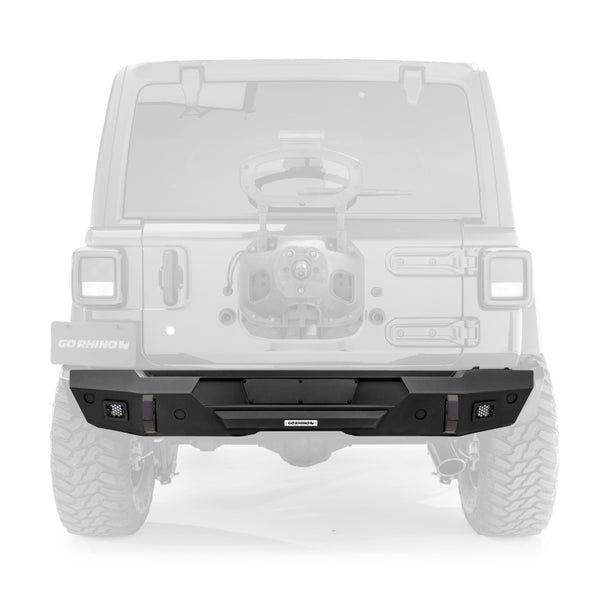 Go Rhino 18-20 Jeep Wrangler JL/JLU Trailline Rear Stubby Bumper