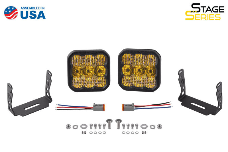 Diode Dynamics SS5 LED Pod Sport - Yellow Spot (Pair)
