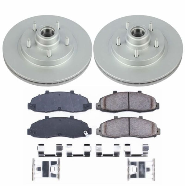 Power Stop 97-00 Ford F-150 Front Z17 Evolution Geomet Coated Brake Kit