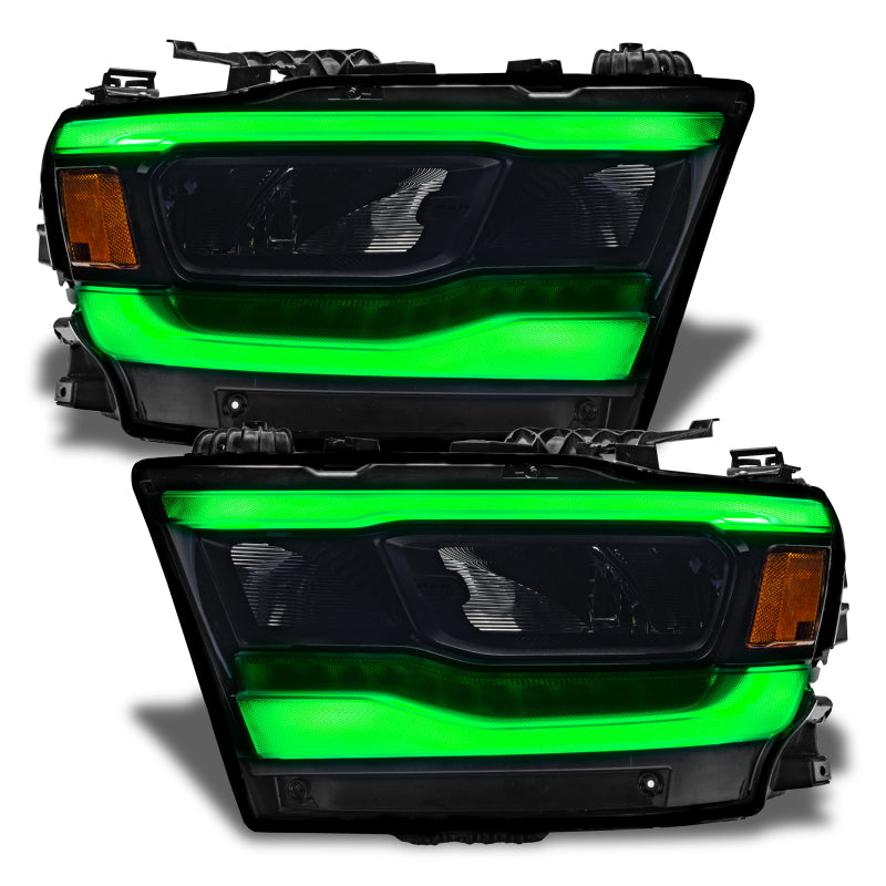 Oracle 19-21 RAM 1500 RGB+W Headlight DRL Upgrade Kit Reflector LED - ColorSHIFT w/ BC1 Controller