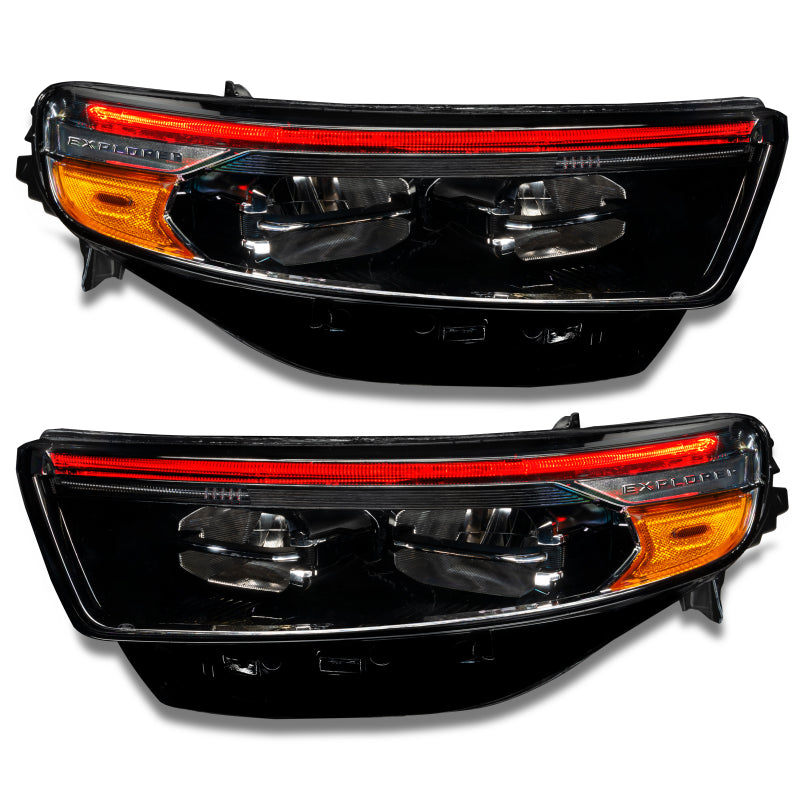 Oracle 20-22 Ford Explorer Dynamic RGB Headlight DRL Upgrade Kit - ColorSHIFT - w/ 2.0 Controller