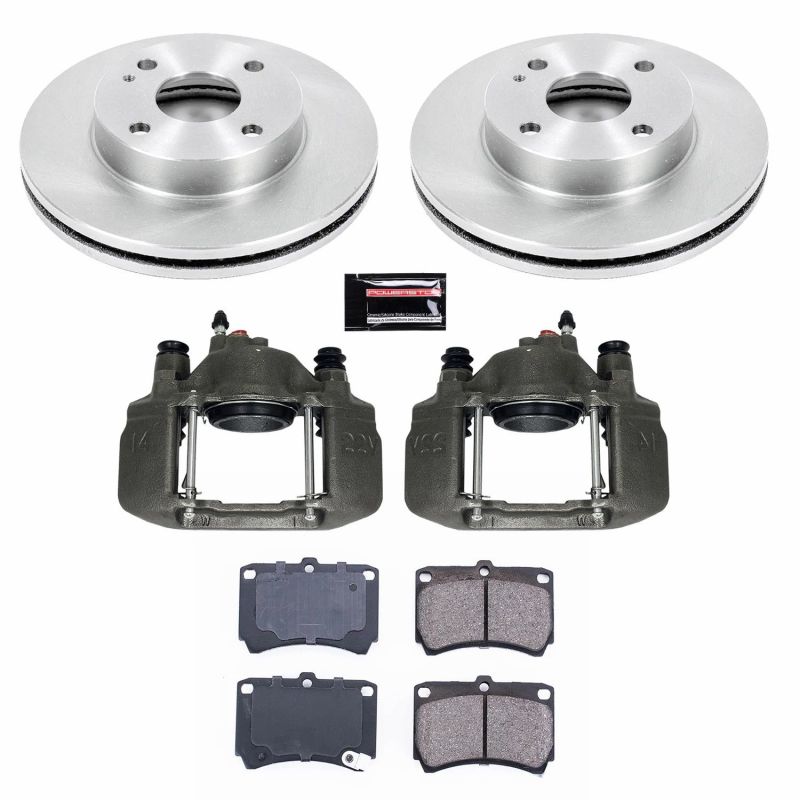 Power Stop 91-96 Ford Escort Front Autospecialty Brake Kit w/Calipers