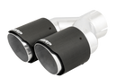 MBRP 3in ID / Dual 4in OD Out Staggered L 9.87in / R 9.37in Dual Wall Carbon Fiber Univ Exhaust Tip