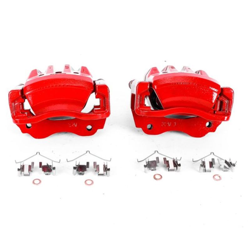 Power Stop 98-05 Lexus GS300 Front Red Calipers w/Brackets - Pair