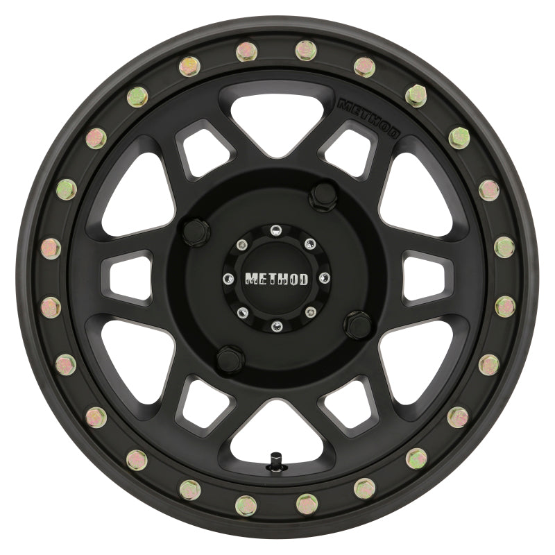 Method MR405 UTV Beadlock 15x7 4+3/+13mm Offset 4x136 106mm CB Matte Black w/BH-H24100 Wheel