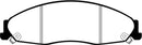 EBC 02-05 Cadillac CTS 2.6 Redstuff Front Brake Pads