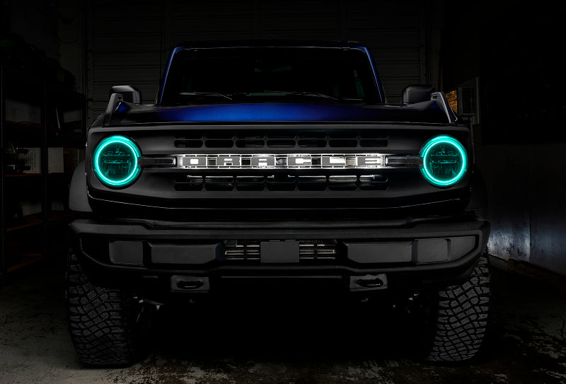 Oracle 2021 Ford Bronco Base Headlight LED Halo Kit - ColorSHIFT - w/ 2.0 Controller