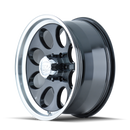ION Type 171 15x10 / 5x127 BP / -38mm Offset / 83.82mm Hub Black/Machined Wheel