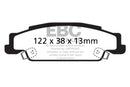EBC 05-08 Pontiac Grand Prix 5.3 Redstuff Rear Brake Pads