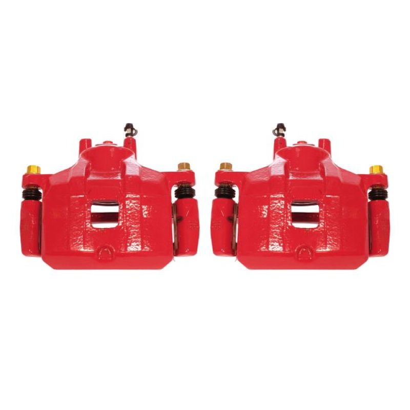 Power Stop 08-17 Mitsubishi Lancer Front Red Calipers w/Brackets - Pair