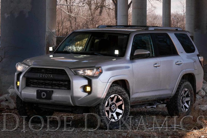 Diode Dynamics 10-21 Toyota 4Runner Stage Series 2in LED Ditch Light Kit - Sport Yellow Combo