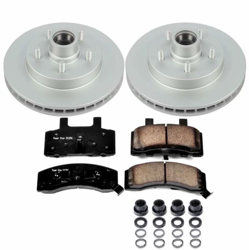 Power Stop 98-00 Chevrolet Tahoe Front Z17 Evolution Geomet Coated Brake Kit