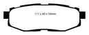 EBC 12+ Scion FR-S 2 Redstuff Rear Brake Pads