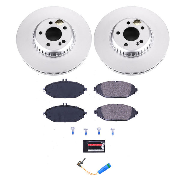 Power Stop 17-18 Mercedes-Benz C300 Front Euro-Stop Brake Kit