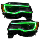 Oracle 14-21 Jeep Grand Cherokee Dynamic Headlight DRL Upgrade Kit - ColorSHIFT - Dynamic