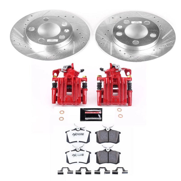 Power Stop 98-99 Volkswagen Beetle Rear Z26 Street Warrior Brake Kit w/Calipers