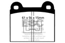 EBC 73-77 Audi Fox 1.5L Ultimax2 Front Brake Pads