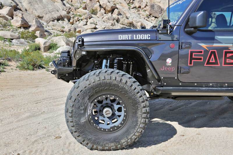 Fabtech Front Steel Tube Fenders - 18-19 Jeep JL 4WD / 2020 Jeep Gladiator 4WD