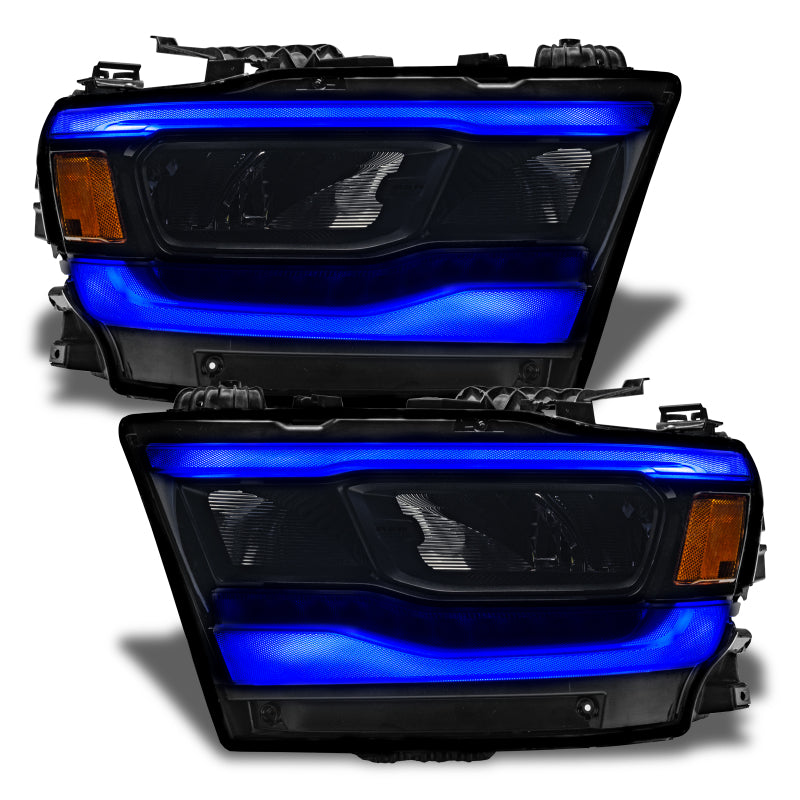 Oracle 19-21 Dodge RAM 1500 RGB+W Headlight DRL Upgrade Kit - Reflector LED Headlights - ColorSHIFT