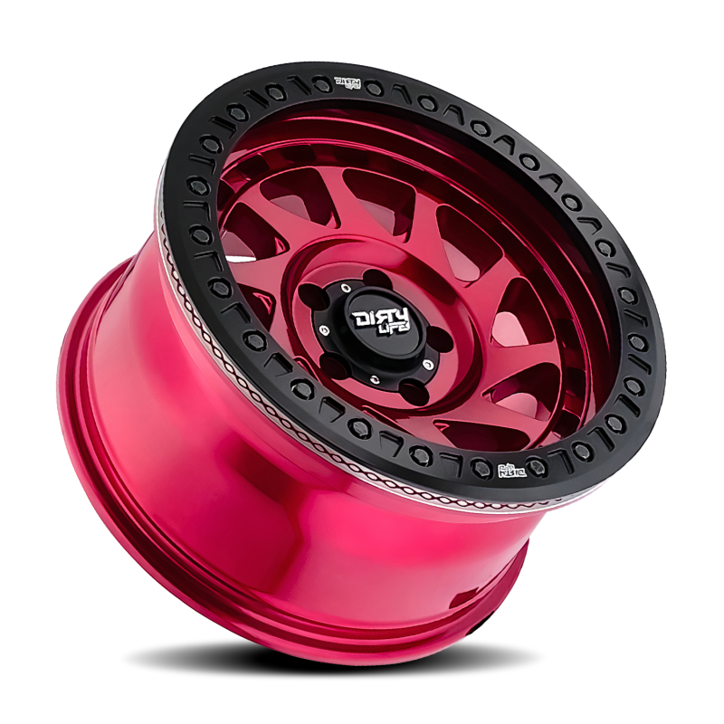 Dirty Life 9313 Enigma Race 17x9 / 6x139.7 BP / -38mm Offset / 106mm Hub Crimson Candy Red Wheel