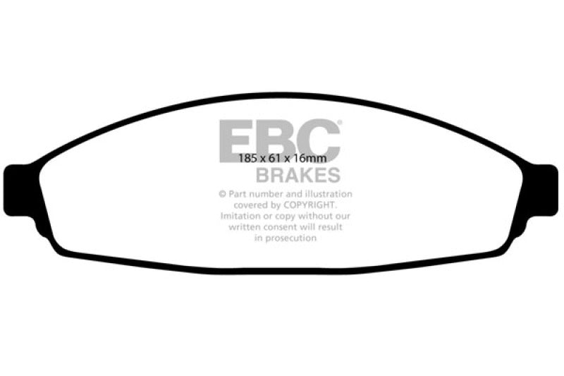EBC 03+ Ford Crown Victoria 4.6 Greenstuff Front Brake Pads