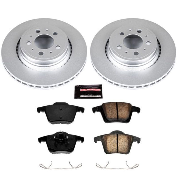 Power Stop 03-14 Volvo XC90 Rear Z23 Evolution Sport Coated Brake Kit