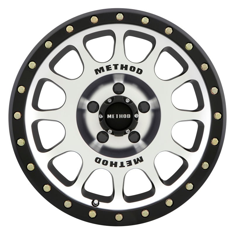 Method MR305 NV 17x8.5 0mm Offset 5x150 116.5mm CB Machined/Black Street Loc Wheel