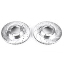 Power Stop 96-97 Lexus LX450 Front Evolution Drilled & Slotted Rotors - Pair