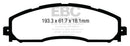 EBC 13+ Ford F250 (inc Super Duty) 6.2 (2WD) Ultimax2 Rear Brake Pads