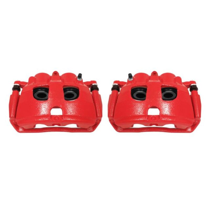 Power Stop 09-10 Dodge Ram 2500 Rear Red Calipers w/Brackets - Pair